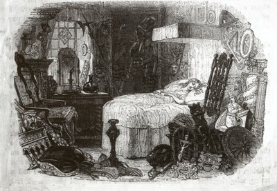 Little Nell - The Beautiful Child in Her Gentle Slumber-Tide, 1840-41 by Samuel Williams